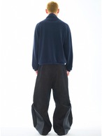 54A0 Deconstructed Wrap Neck Sweater