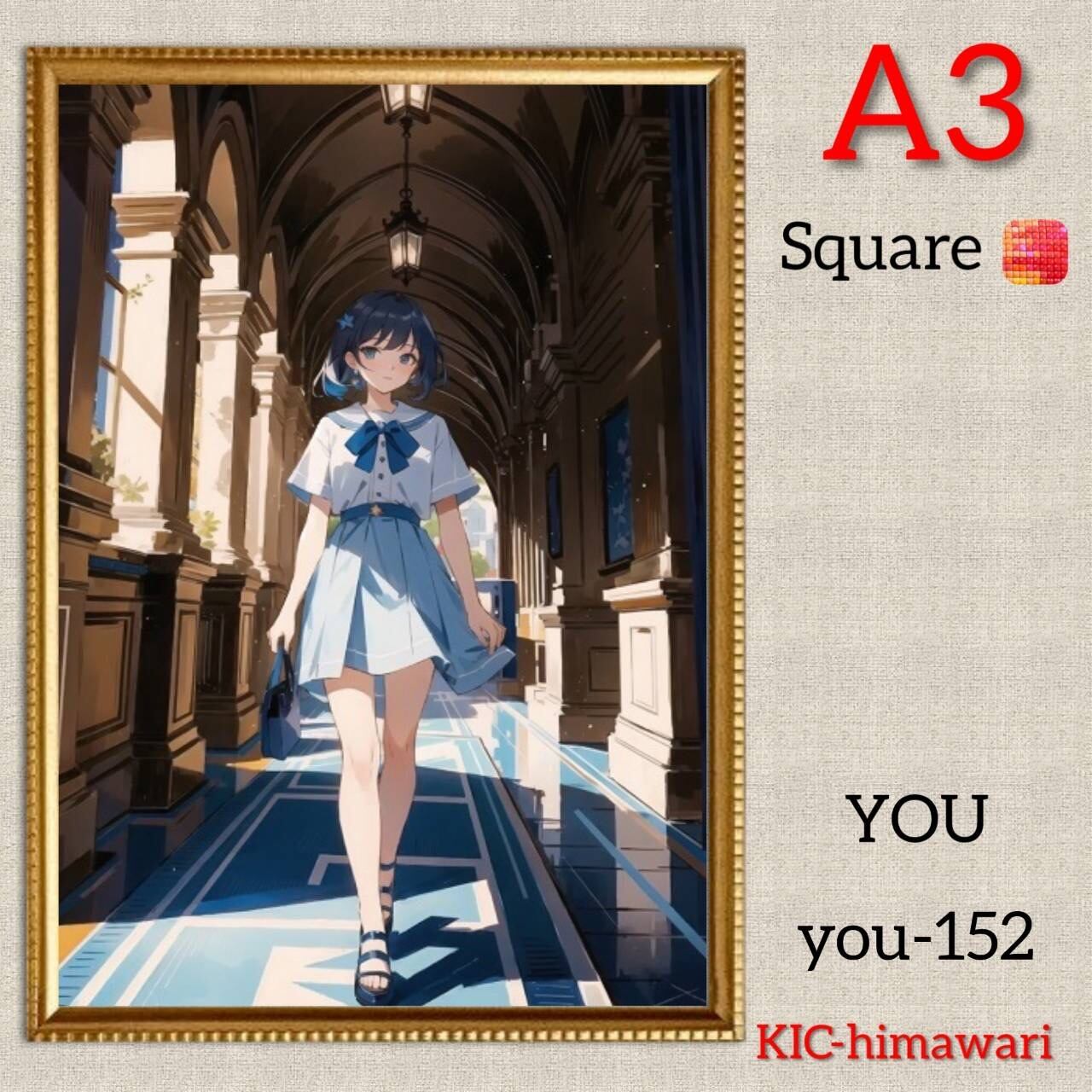 A3サイズ 四角ビーズ【you-152】ダイヤモンドアート