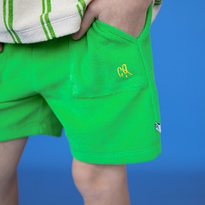 【24SS】カーラインク(CARLIJNQ) Basic-shorts loose fit　green パンツ