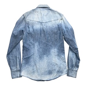 DOLCE&GABBANA birds embroidery denim shirt