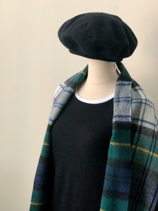 2304 black cotton scarf