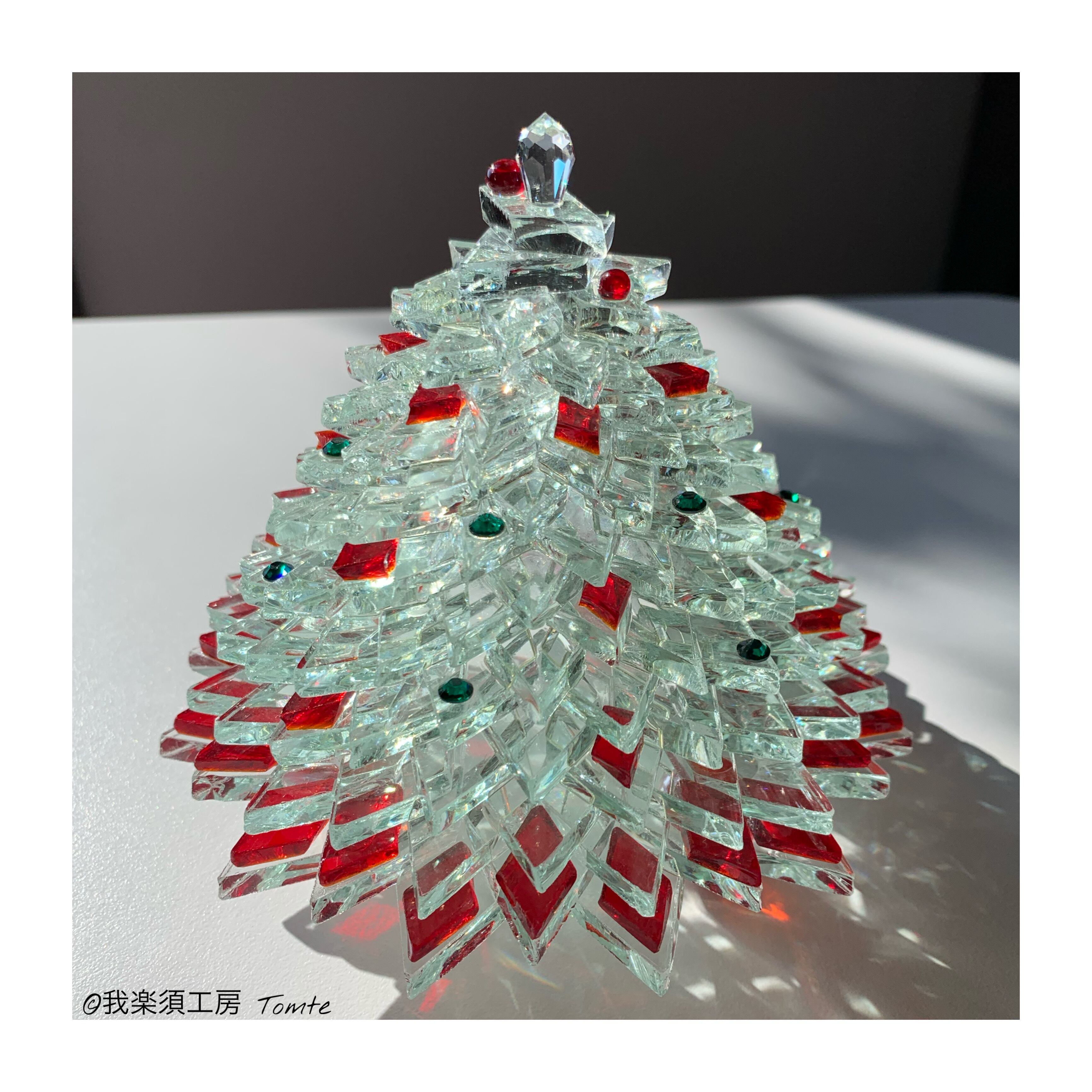 クリスタルツリー （A） ガラスツリー ガラスランプ | 我楽須工房Tomte