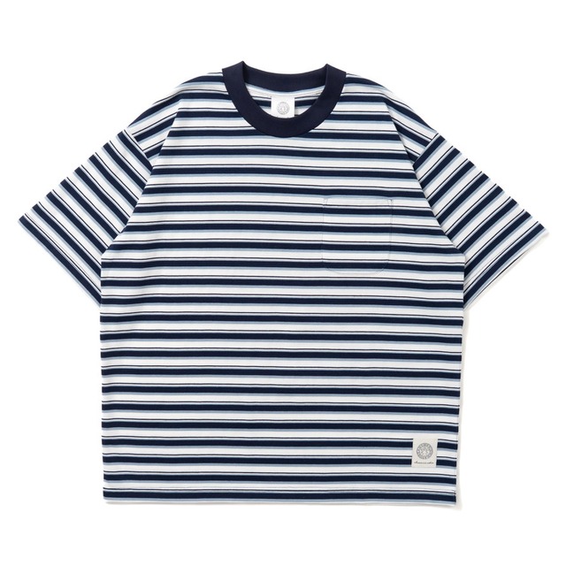 STRIPED TEE SKY BLUE