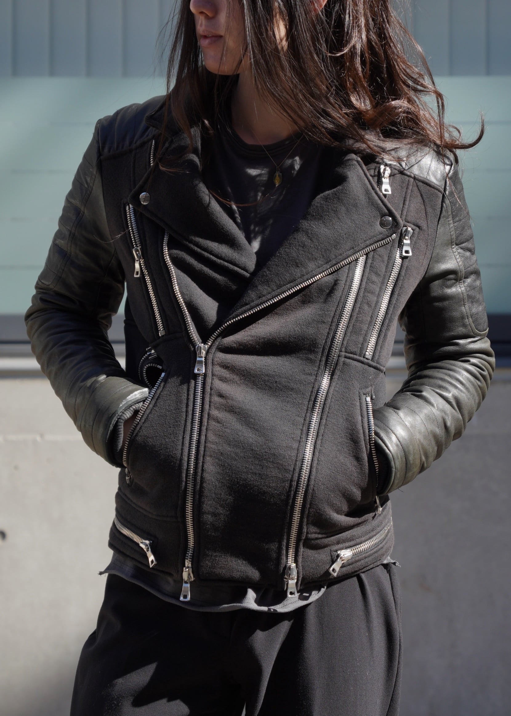 BALMAIN / mulch zip switching leather riders jacket/レザー/M/ウール BALMAIN mulch zip switching leather riders jacket | CETTEN