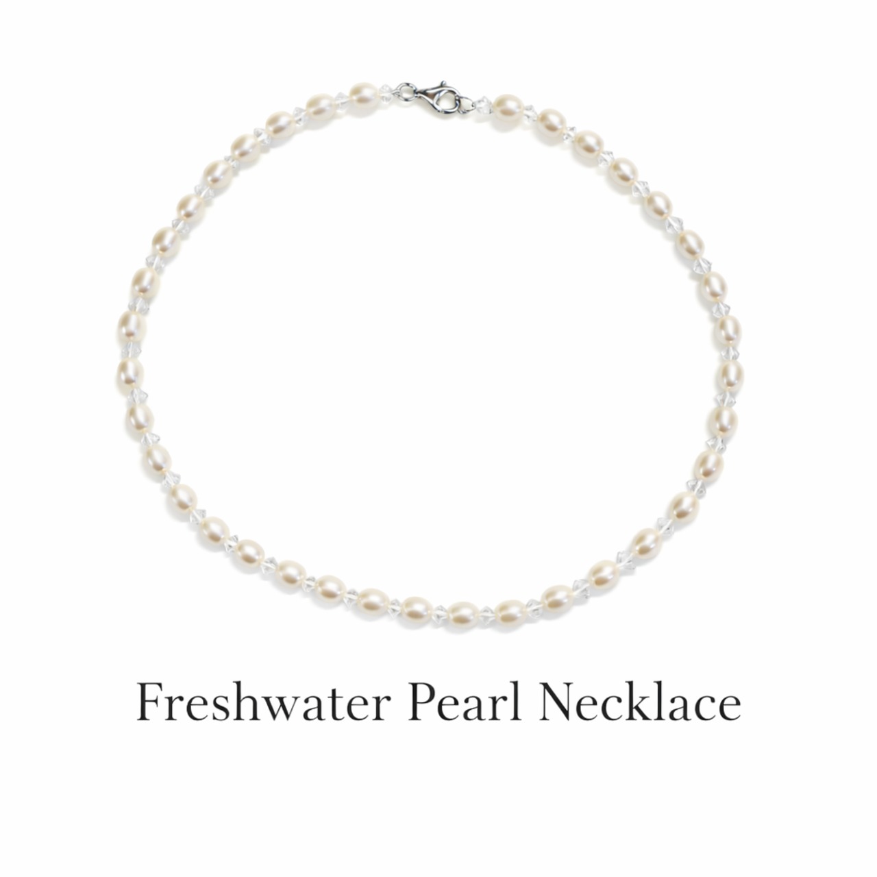 【送料無料】淡水真珠(6.5mm) ネックレス 43cm シルバー925留め具 選べるホワイト／ピンクカラー2種類