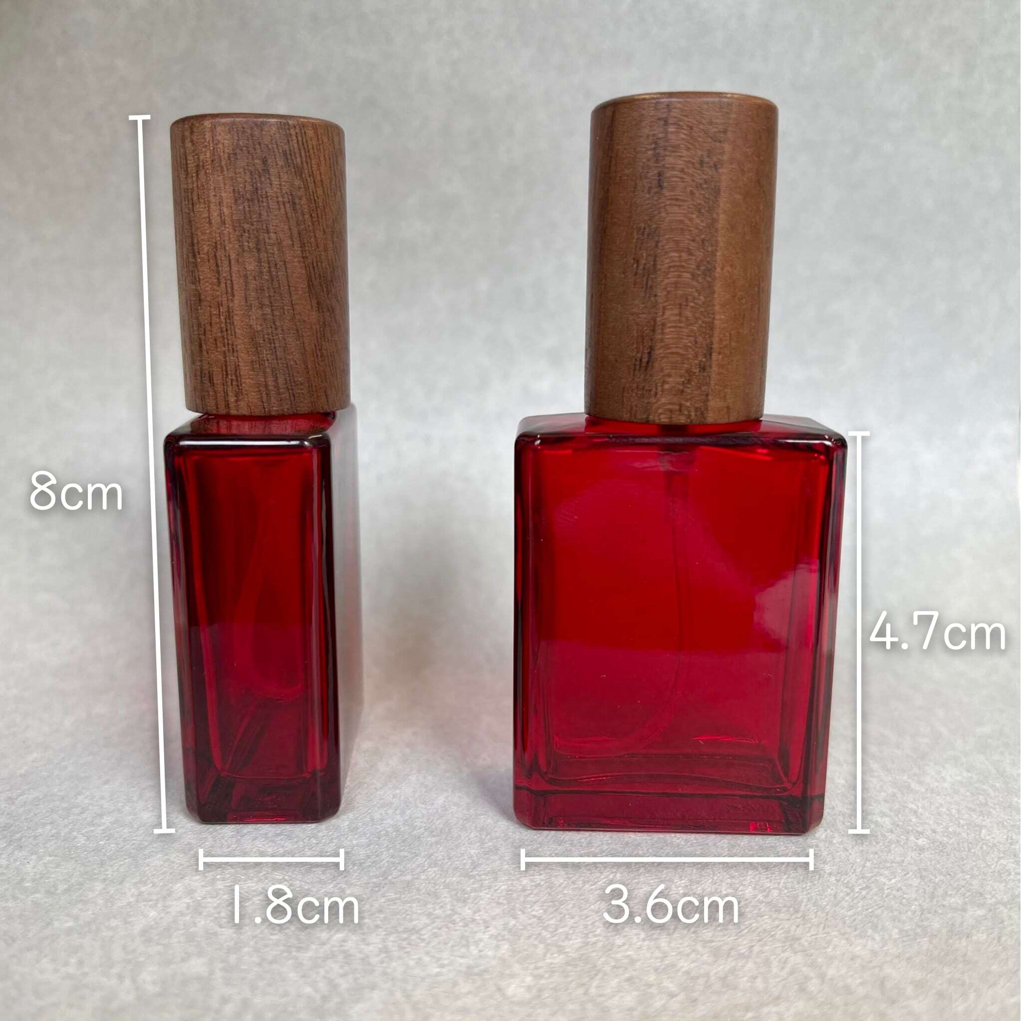 薄型 ウォールナッツ キャップ スプレー 15ml 容器 】1本 レッド 赤