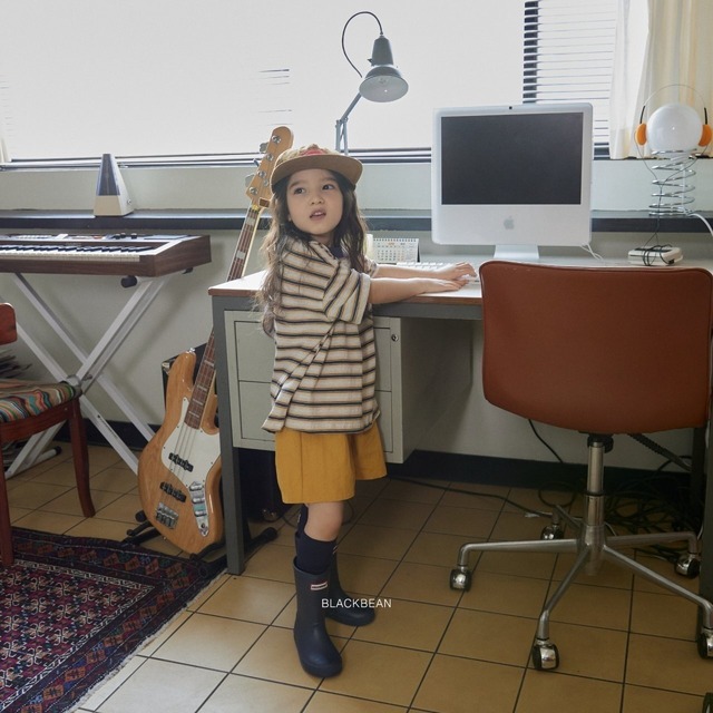 《予約》送料無料【BLACK BEAN】kids) Marine T