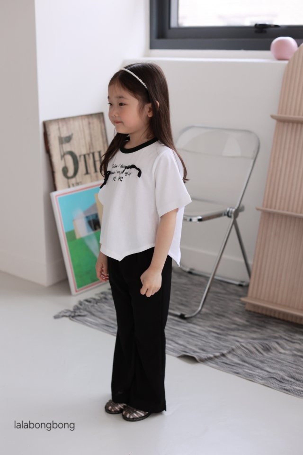 [LALABONGBONG] Unbalibon Tee +fee / [라라봉봉] 언발리본티