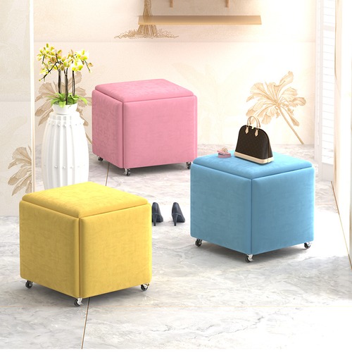 マジックキューブスツール 5 in 1  17カラー オレンジ イエロー スツール  コンビネーションスツール 椅子 イス 家庭用 レストラン リビングルーム 小型スツール ソファスツール 収納スツール ファッションソファスツール コーヒーテーブル ホーム 小さなスツール ロースツール リビング