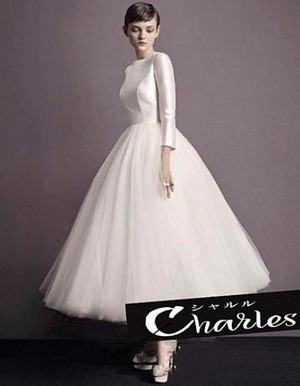 送料無料 未使用 イベント 結婚式 二次会 演奏会 発表会 ウエディング フォ－マル サテン チュール パーティー ドレス 9号 M [OPN2302]