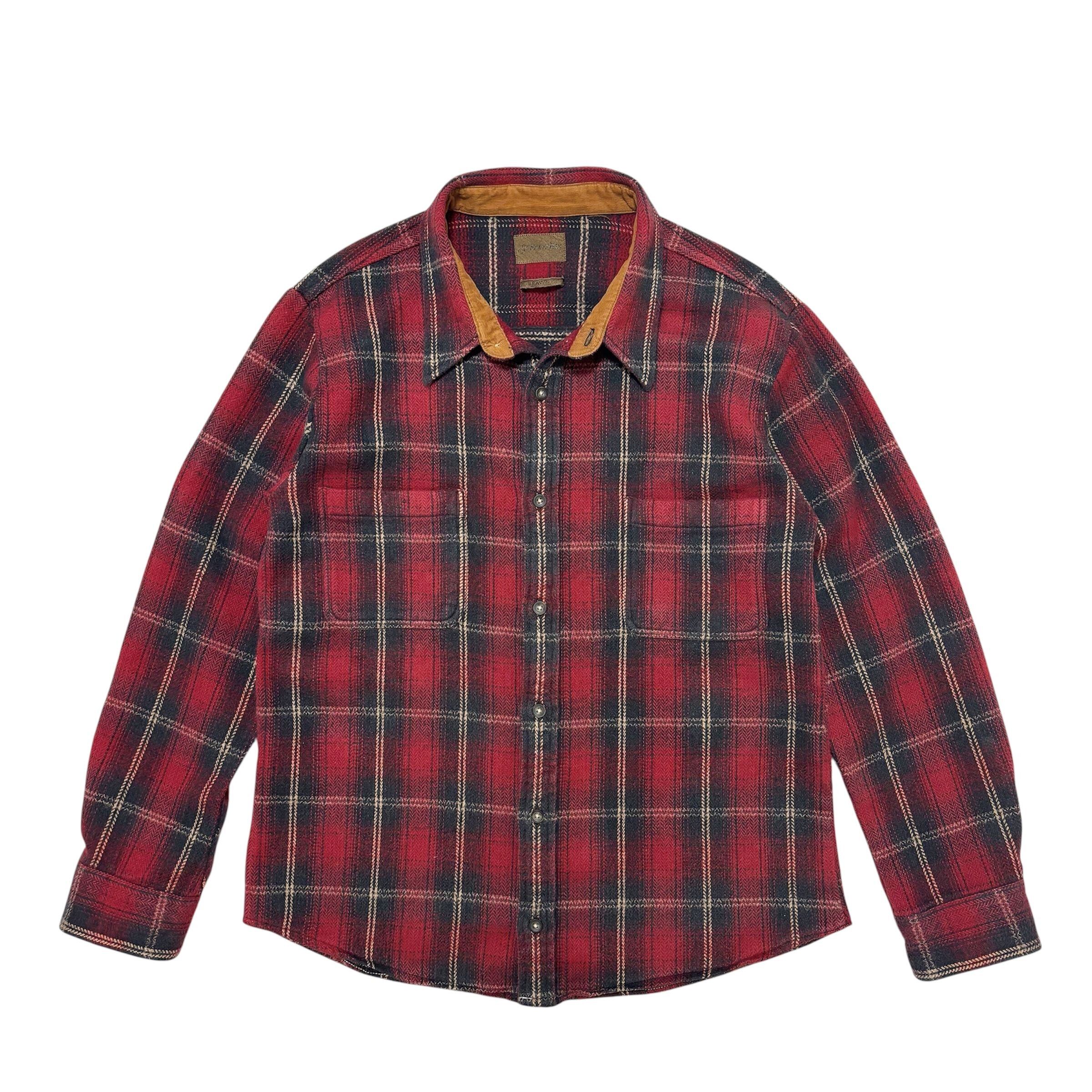 中古 セントジョンズベイ ST.JOHN'S BAY J.C.ペニー フランネルシャツ ヘビーネルシャツ 90s クリーニング済み メンズ L