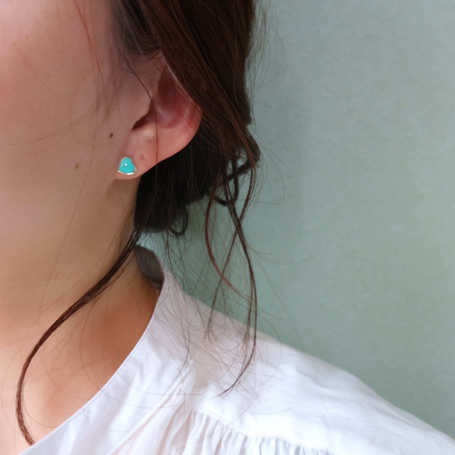 シルバーワン bi ワンポイント ターコイズ｜カービング バングル シルバー925｜細目 メンズ シルバーワン bi ワンポイント ターコイズ｜カービング バングル