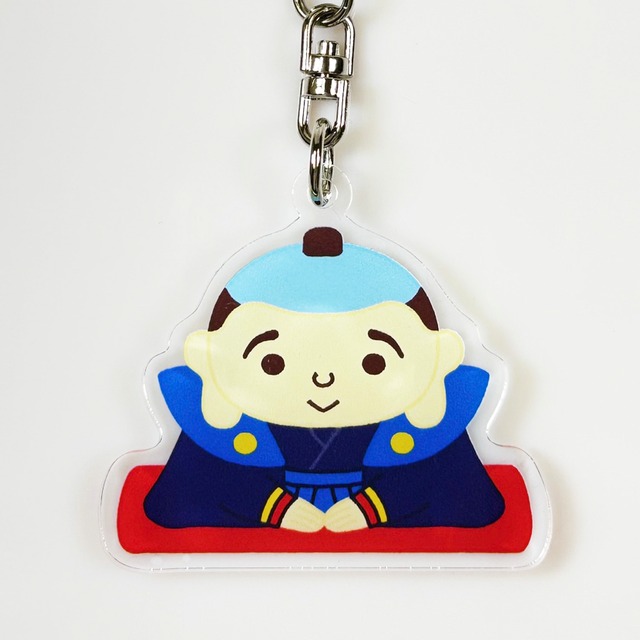 日本の縁起物 アクリルキーホルダー アクキー 〈福助さん〉