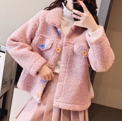 Faux Lamb Fleece Coat(CF104)