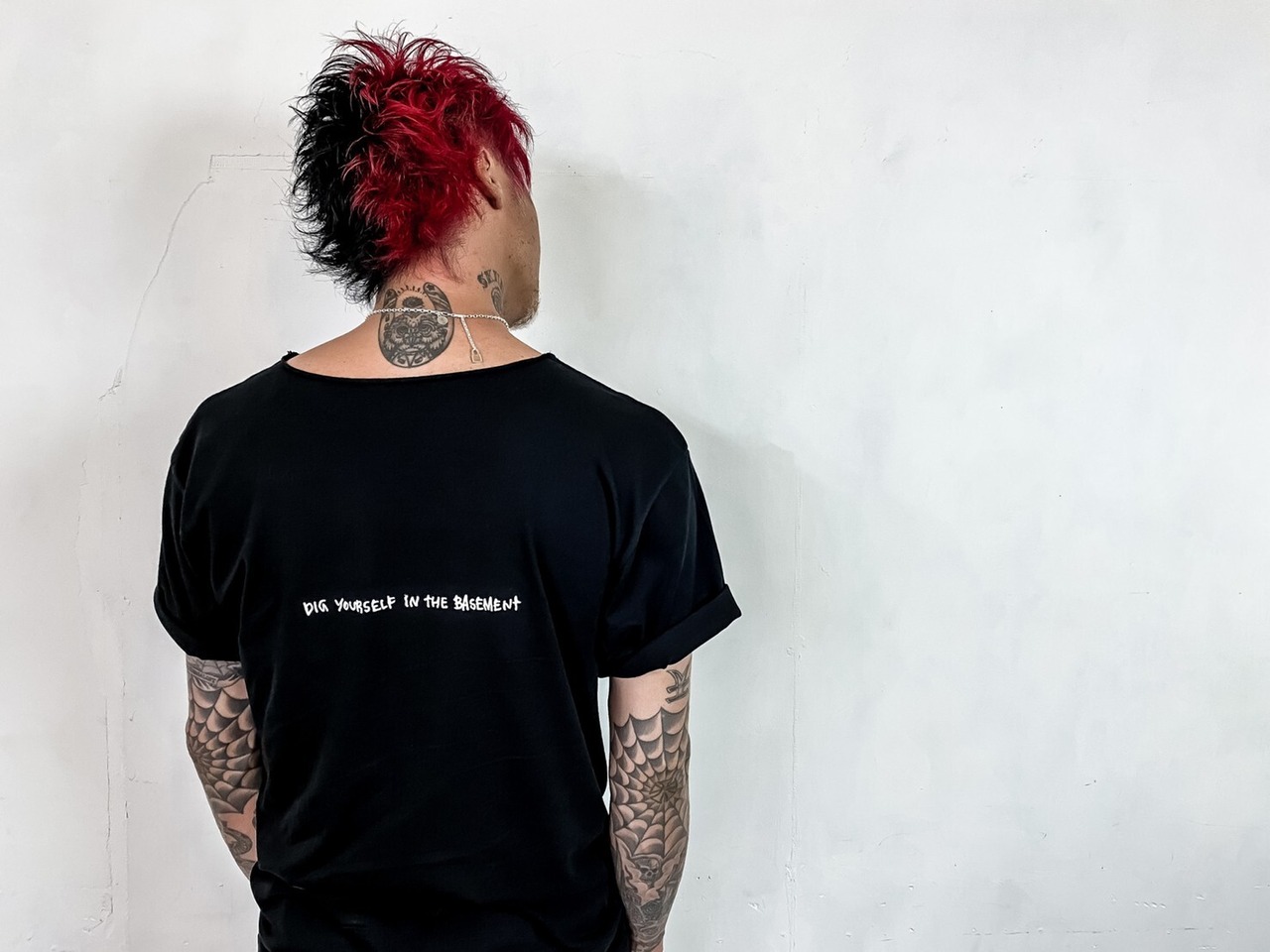 CHAIN NECKLACE #3 with GODSIZE® I.D. TAG / ゴッドサイズ® I.D.タグネックレスチェーン#3