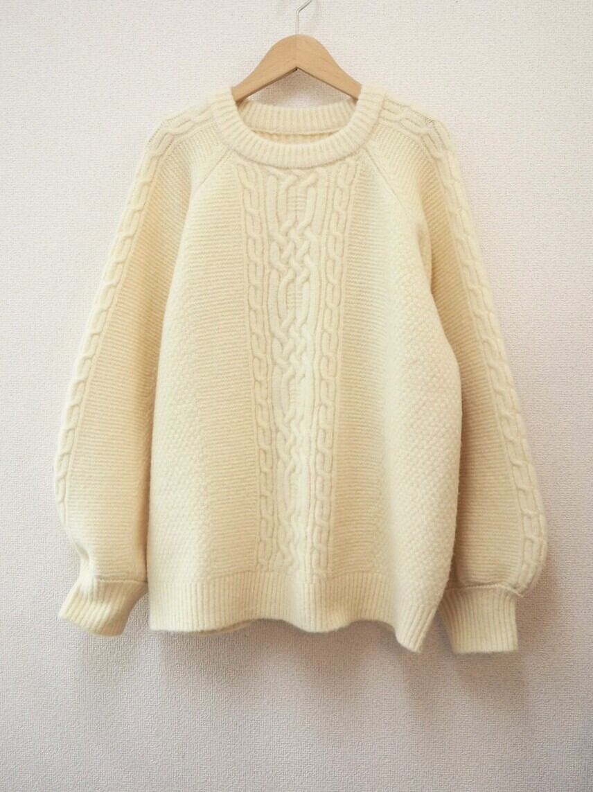 [sale] big sleeves sweater <ivory>