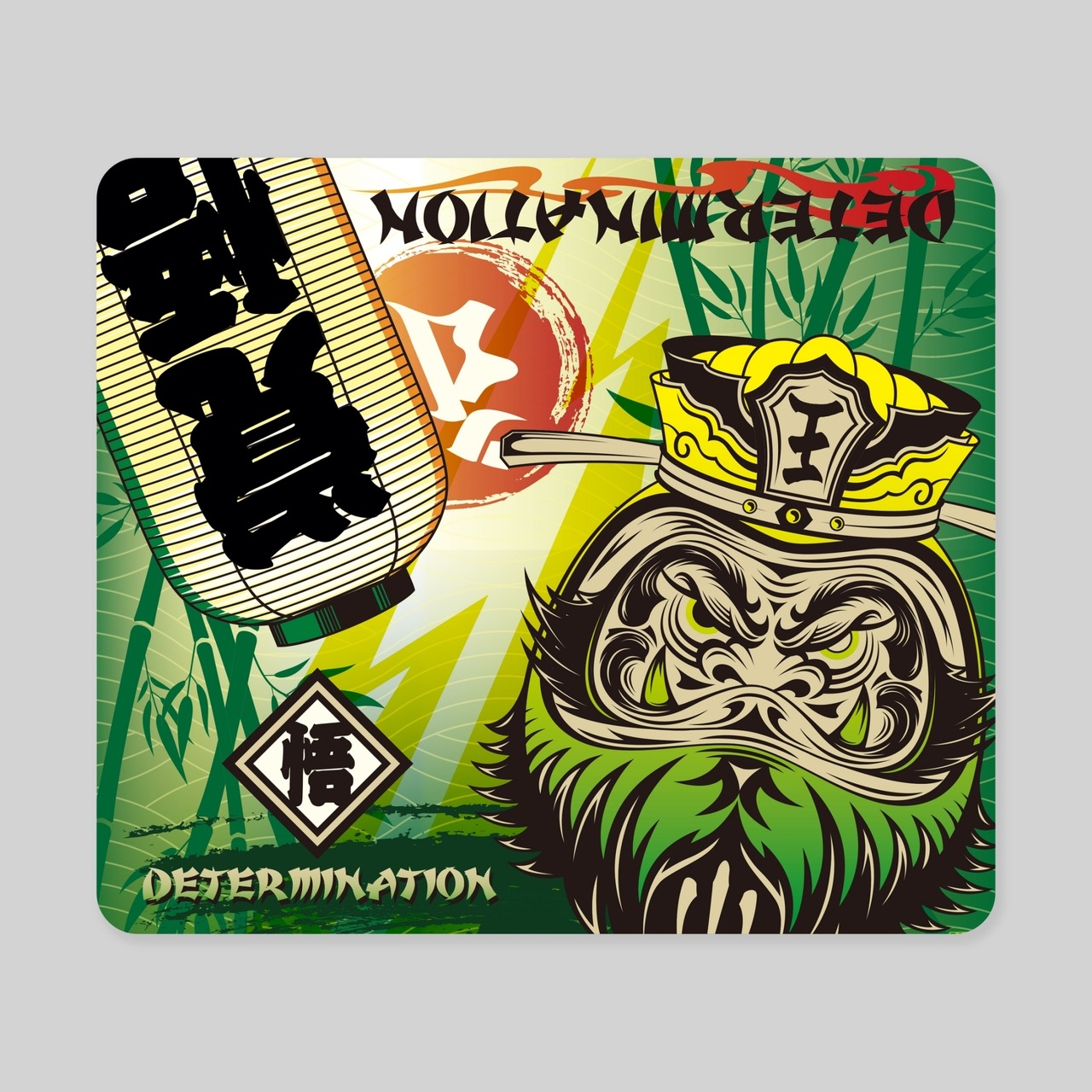 閻魔達磨デザインマウスパッド【TIKTOK】