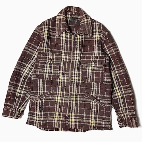 Vintage 60's Grunge Wool Check Jacket