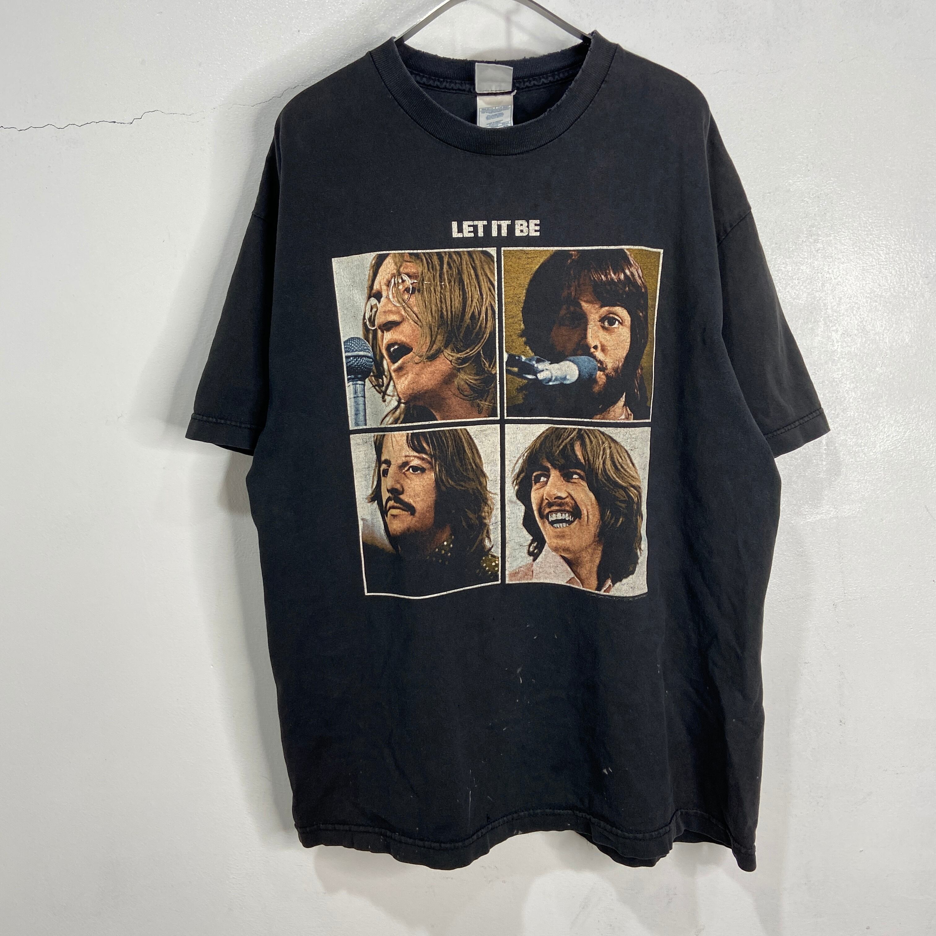 00s Beatles フォトTシャツ LET IT BE ボロ ビートルズ | 古着屋 Uan
