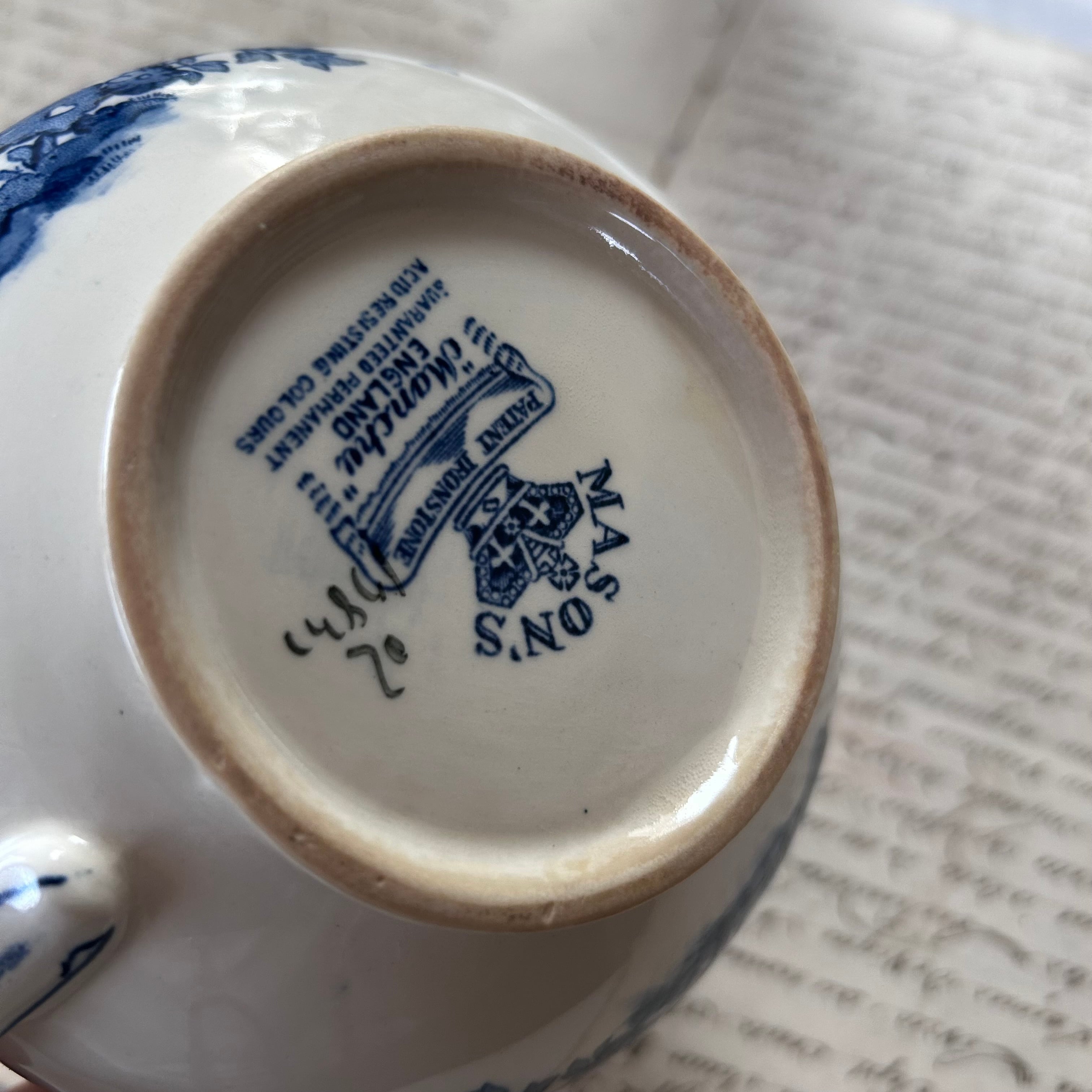 イギリスヴィンテージ】Masons（メイソンズ）ミルクピッチャー