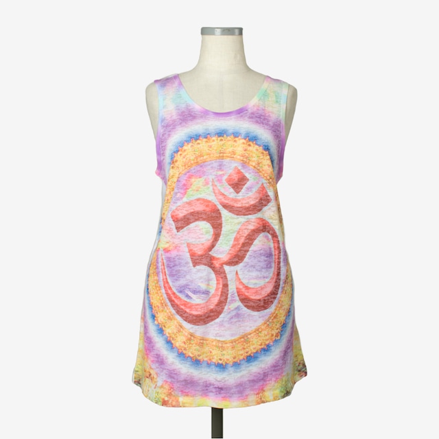 プリントヘザータンク　オム　Print heather tank top Om