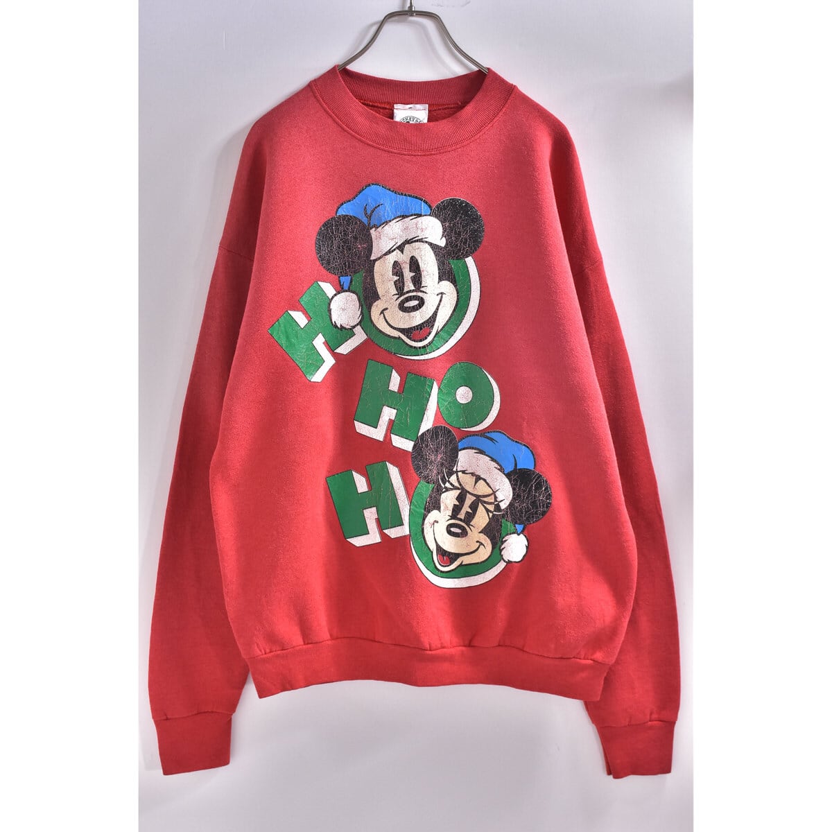 90s アメリカ製 Disney ミッキ&ミニー HO HO HO クリスマス 90s アメリカ製 Disney ミッキ&ミニー HO HO HO クリスマス