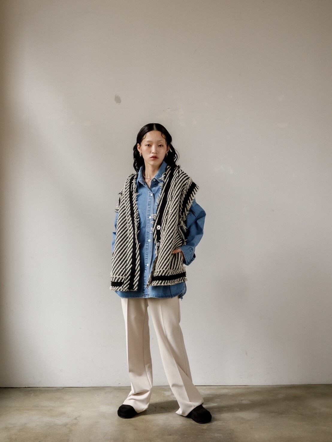 AgAwd】シャギーベスト 2401-881409 | MIEL select shop AgAwd】シャギーベスト 2401-881409 | MIEL select shop
