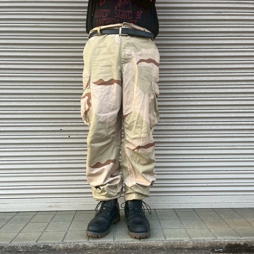 90s 米軍 実物 3C デザートカモ モディファイド 迷彩 カーゴパンツ M-R W90cm レア個体 ワークパンツ ペインターパンツ ミリタリー 80s