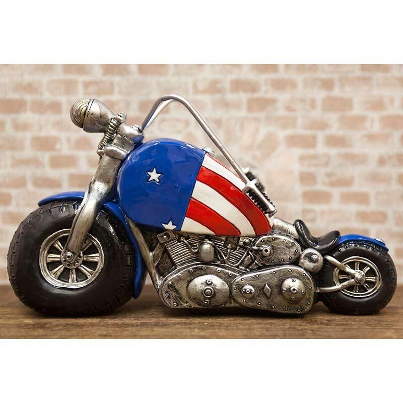 バイク 置き物 インテリア 雑貨 バイクオブジェ🌟 木製のバイクの