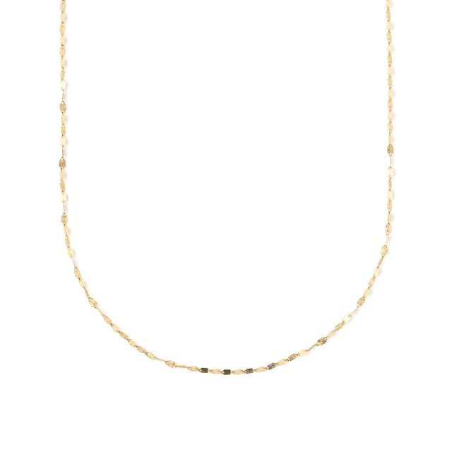 カットエクレア チェーンネックレス40cm/K10YG