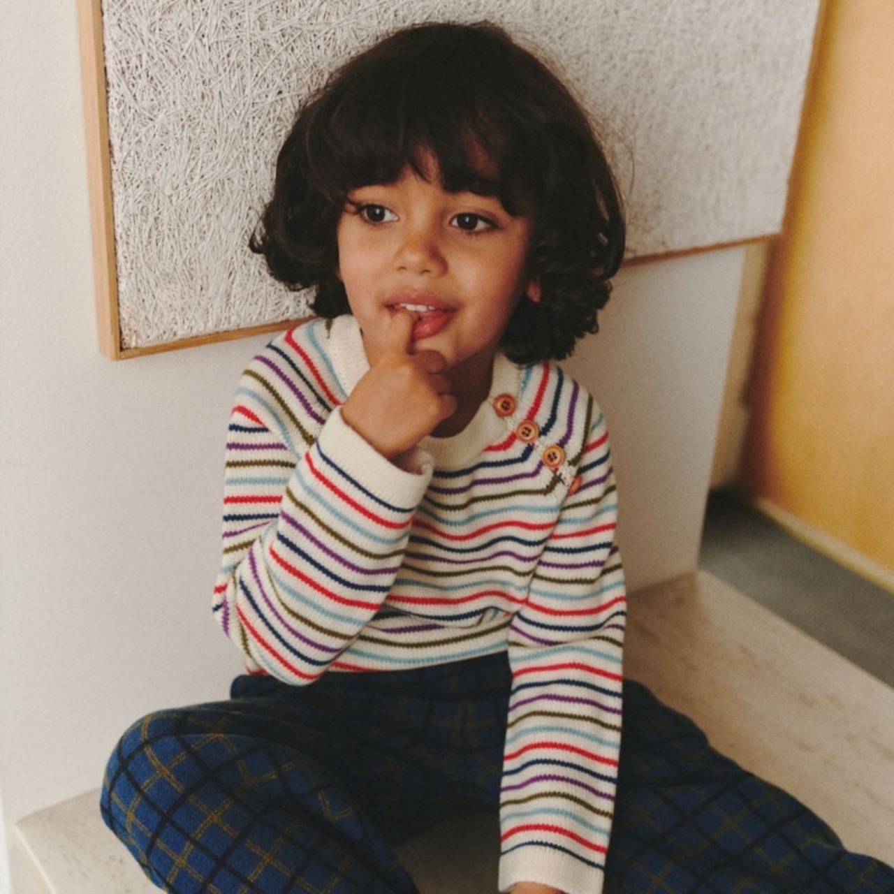 ＜FUB＞Baby&Kids マルチボーダー ニット Stripe Sweater(Anniversary Stripe) - 3