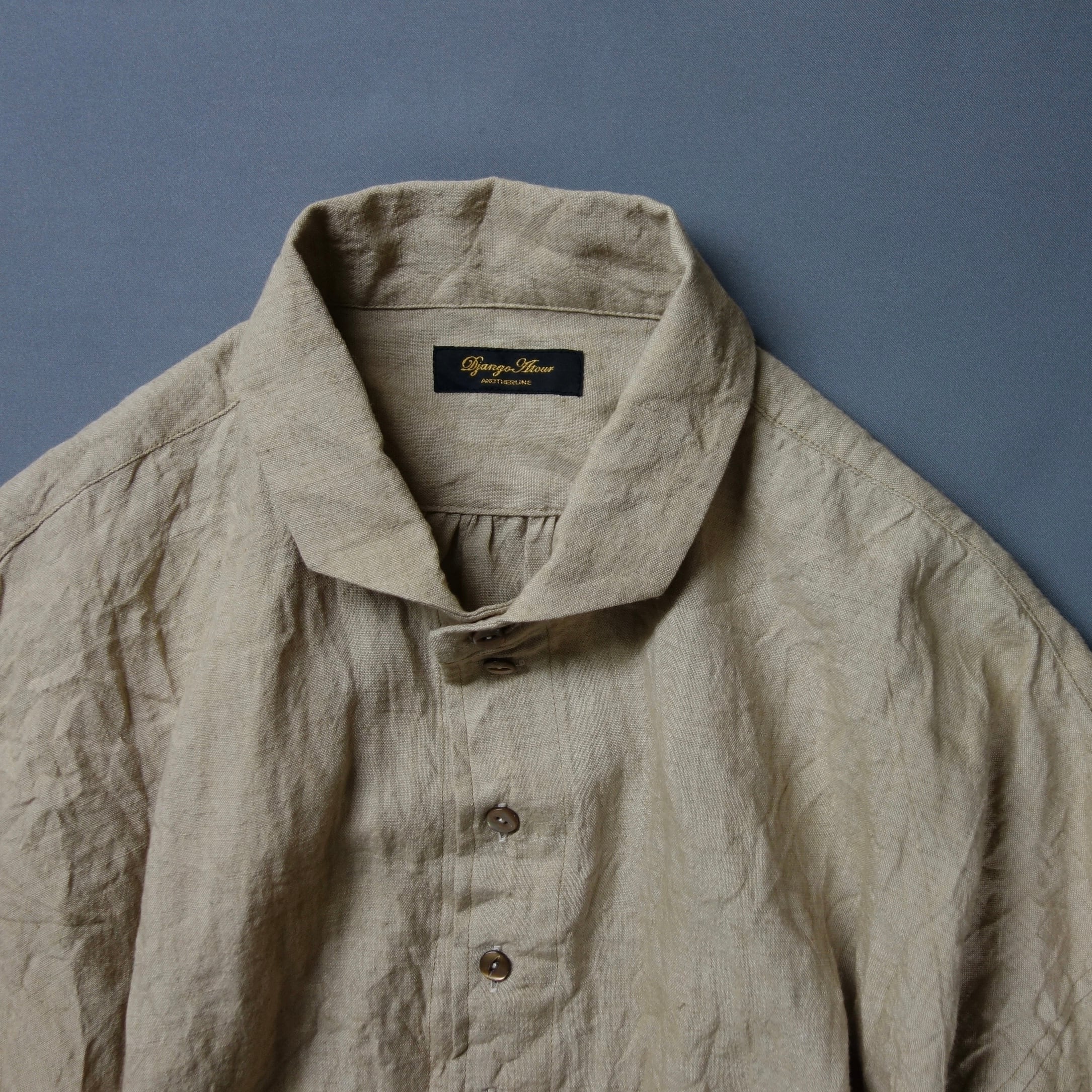 frenchvictorians linen halfsleeve 2026 / old beige | ATELIER GARDENIA