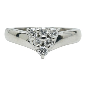 Pt900 プラチナ ダイヤ0.33ct リング 指輪 レディース 11号 【中古】