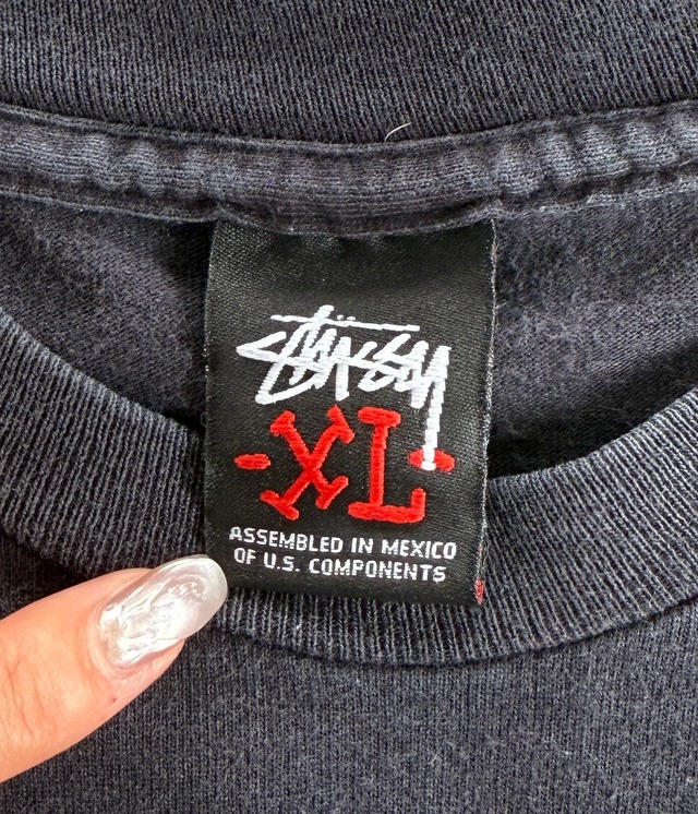 -STUSSY- Vintage 00s XL Print T-Shirt