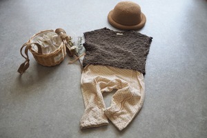 【nunubiel】シワ加工半袖Tシャツ