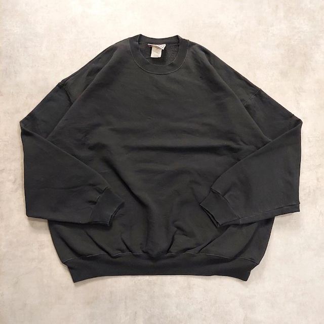 Hanes ヘインズ スウェット 古着 無地 90s XL 黒 16865