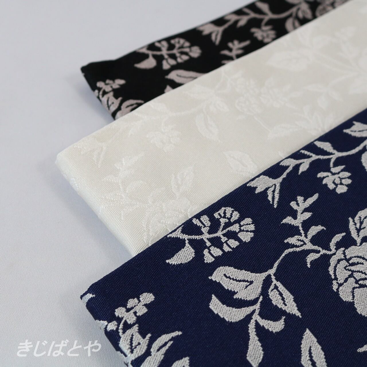 10358 ☆ レトロ 絹交織 鋸歯文様 更紗柄 半幅帯 小袋