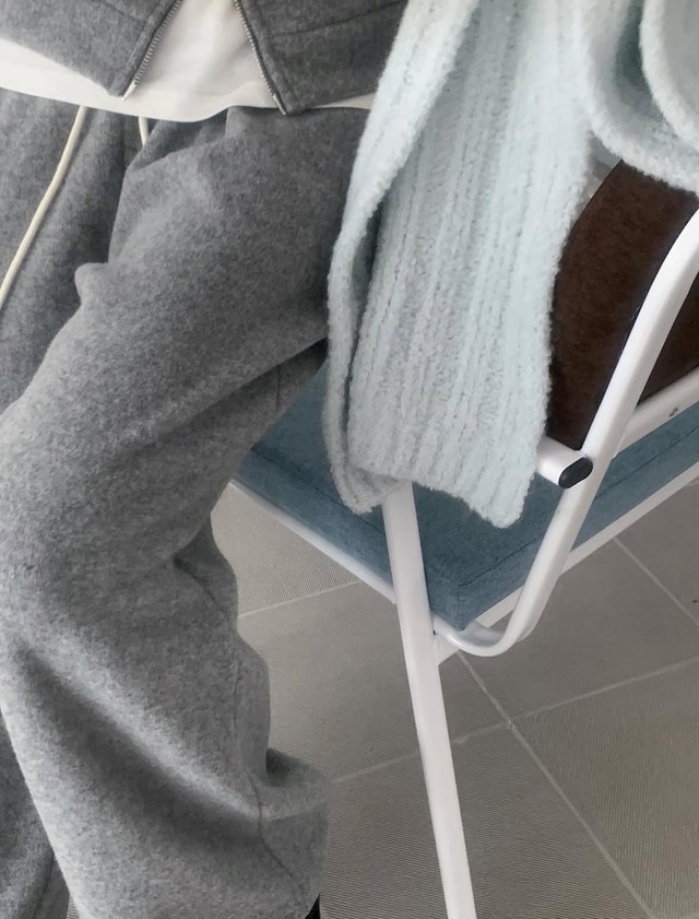 (LITER) baby  alpaca boucje muffler /  3color