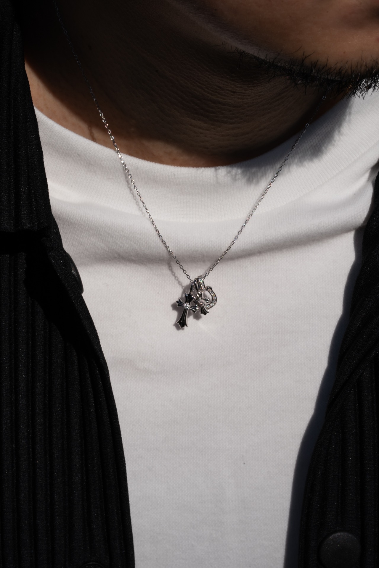 3/28(sat)予約発売【Twin Cross Luxe Necklace】/ SILVER
