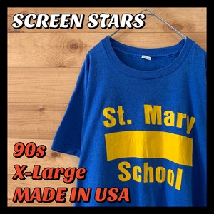 【SCREEN STARS】90s カレッジ Tシャツ オールドt USA製