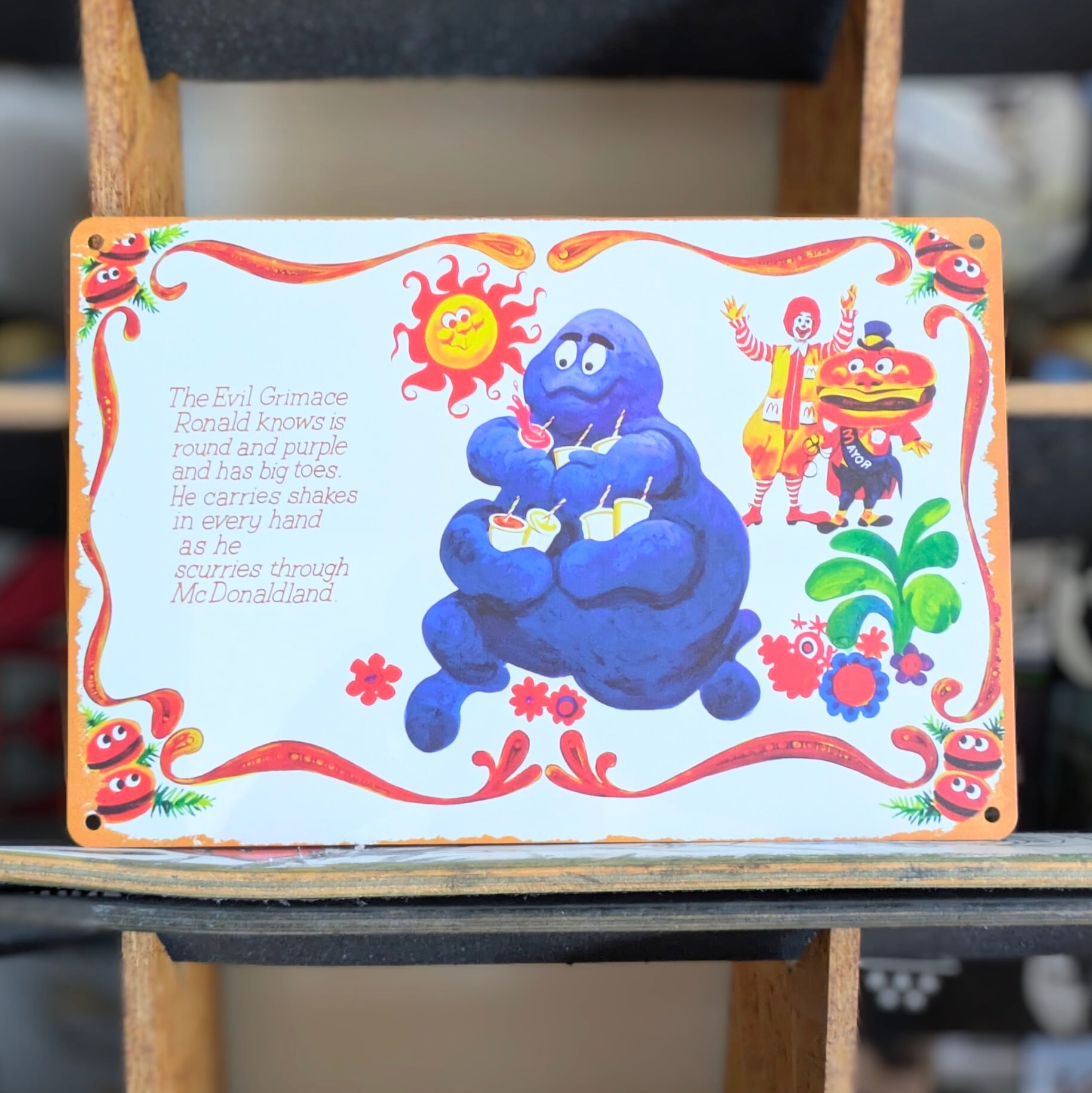 マクドナルド Grimace グリマス SETMAKERS 看板 店舗用