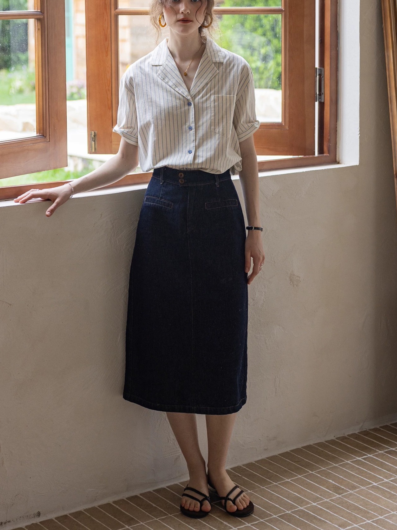 Matin Bleu Stripe Shirt F0729
