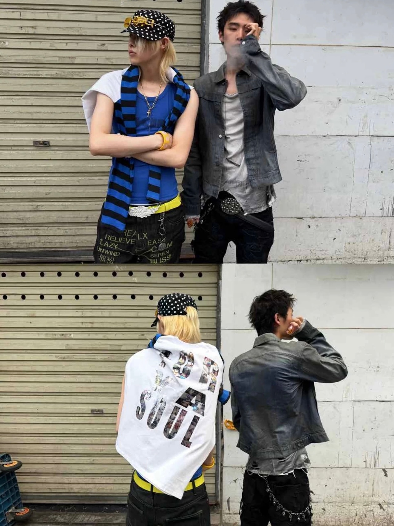 【CinderVein】Gradient Washed Denim Jacket
