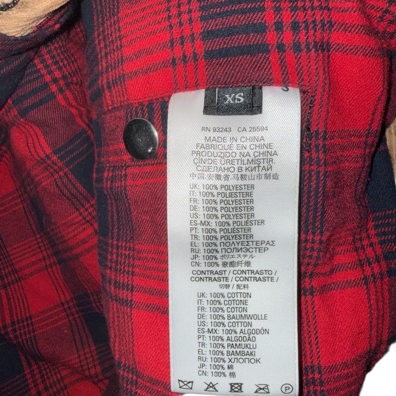 【DIESEL】ディーゼル パッチワーク ボア フリースジャケット チェック裏地