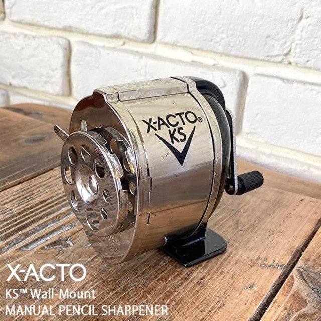 X-ACTO MANUAL PENCIL SHARPENER マニュアル ペンシル シャープナー 手動式 鉛筆削り レトロデザイン