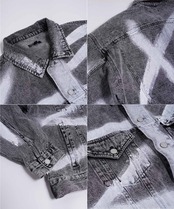 ◆スプレー ワイドデニムジャケット◆wi-683093