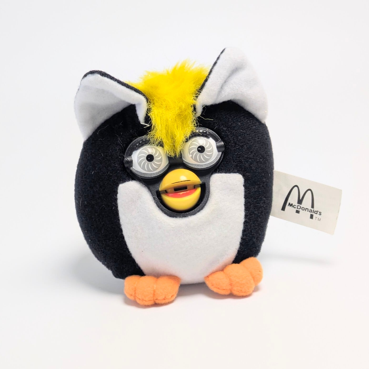 ☆ VINTAGE2000 ☆【 McDonald's × Furby ( ファービー )】 マクドナルドミールトイ / 2000年製 / ボールチェーン ぬいぐるみ キーホルダー 〚アメリカン雑貨 アメトイ〛
