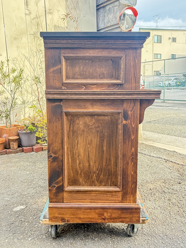 アンティーク調レジカウンター175　（コーヒーショップ、カフェ向け）W1800　オーダーメイド家具店舗什器