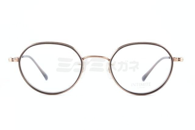 INTIMITE by EYEVAN メガネ INE-4012 Col.MVBRN / PG クラウンパント 47サイズ 眼鏡 アンティミテ 佐々木希 アイヴァン 鯖江 日本製 正規品-2枚目