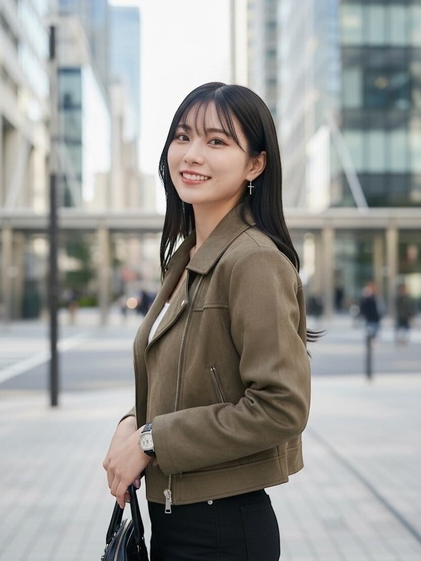 スエード風ショート丈シティライダース | Lily Boutique(リリーブティック)